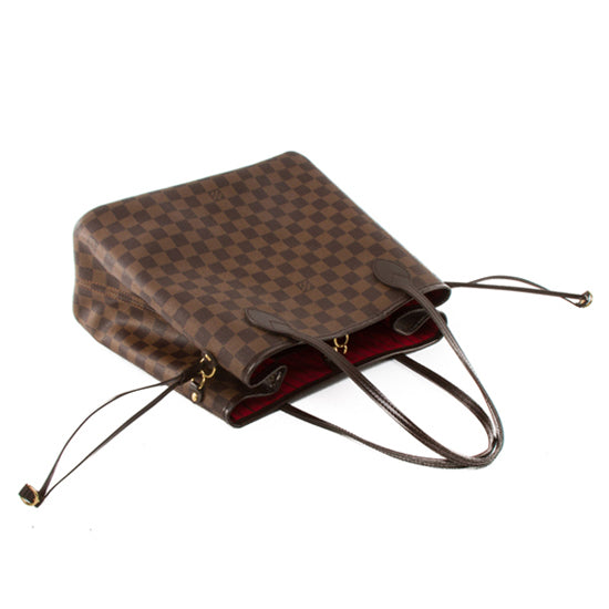 LV N51105 Neverfull MM Shoulder Bag Damier Ebene Canvas