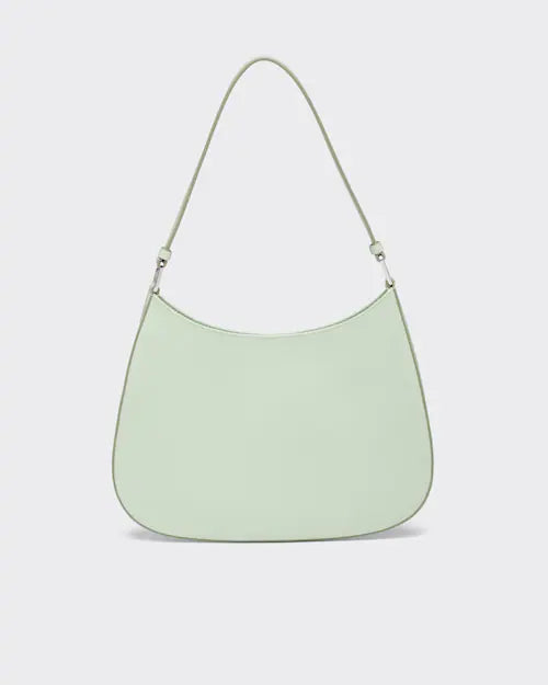 Prada Cleo brushed leather shoulder bag - Aqua