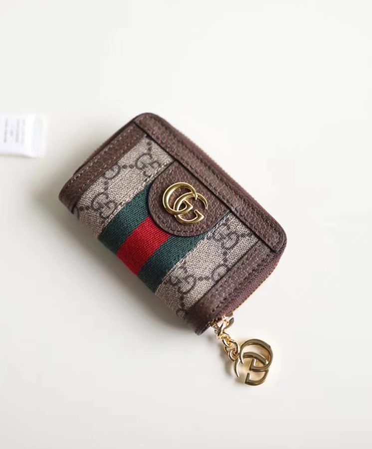 Gucci Ophidia GG key case 523157 Dark Coffee