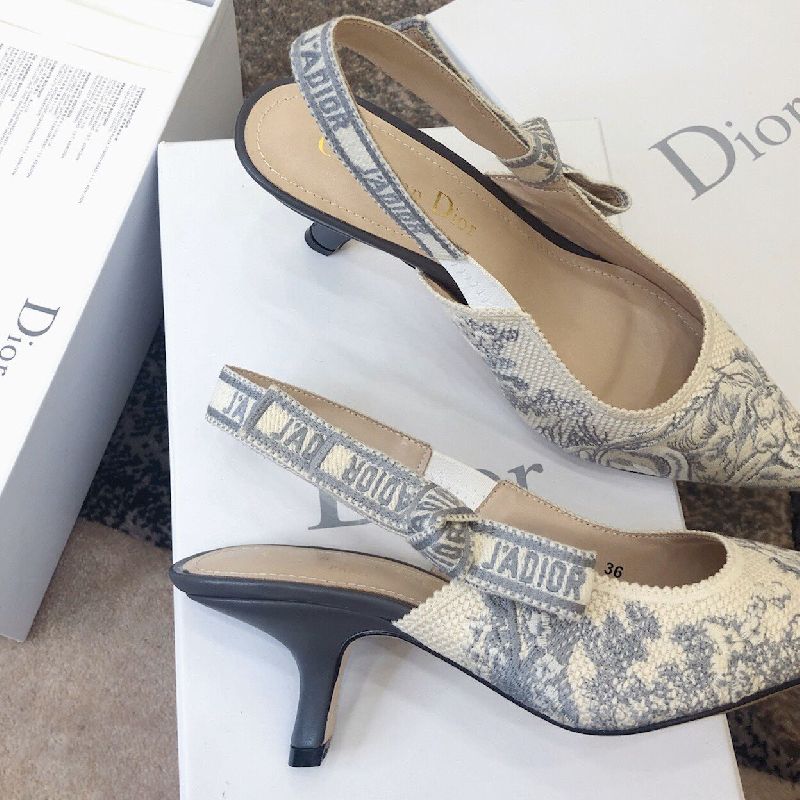 Jacquard Embroidered Bow Sandals