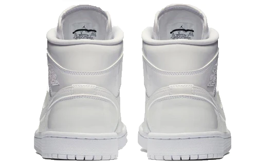 (WMNS) Air Jordan 1 Mid Patent 'Triple White' BQ6472-111