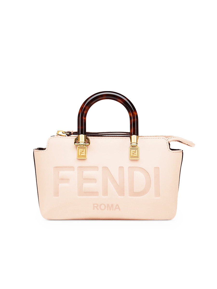 Fendi By The Way Mini Boston Bag in Pale Pink