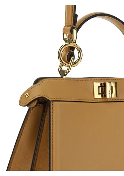 Fendi Logo Detailed Top Handle Tote Bag