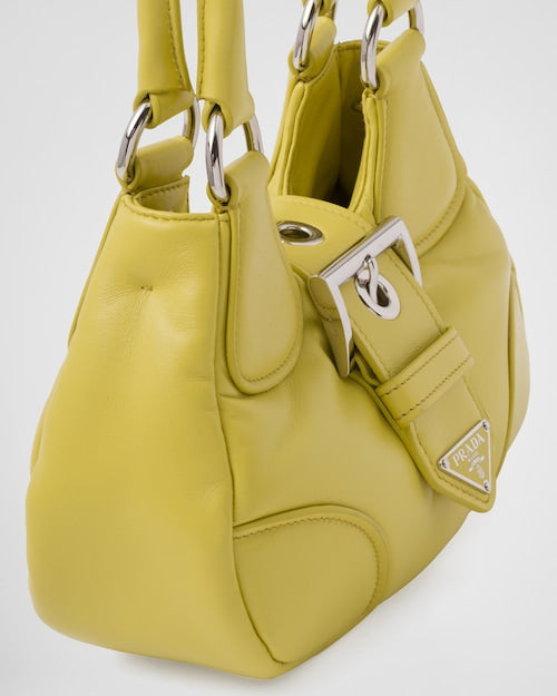 Prada Moon padded nappa-leather bag -Citron Green
