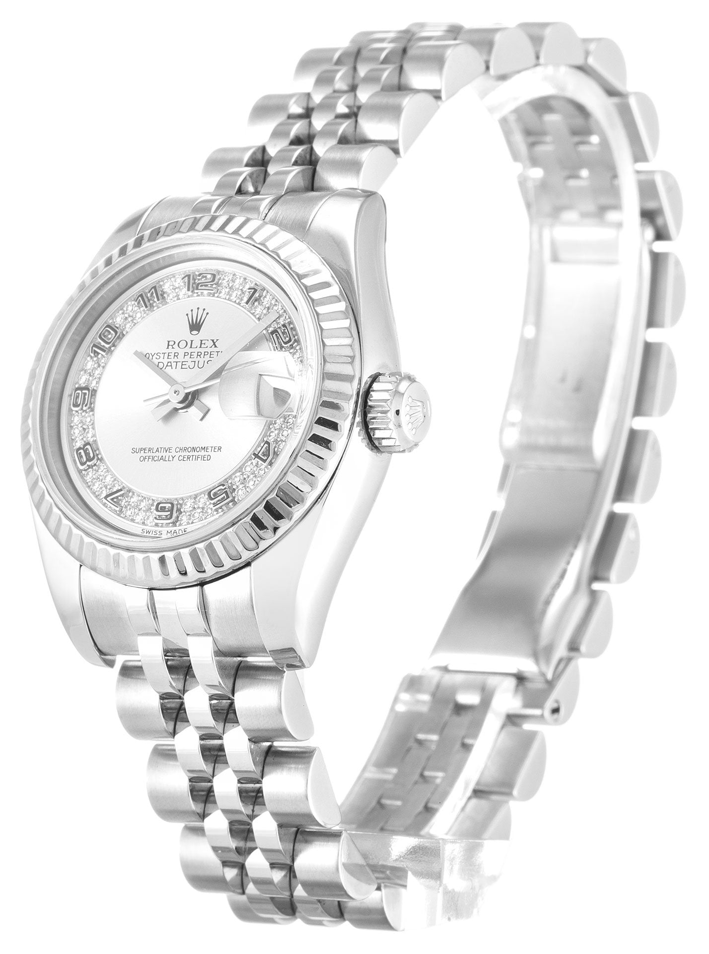 Replica Rolex Lady-Datejust 26mm Silver Dial 179174