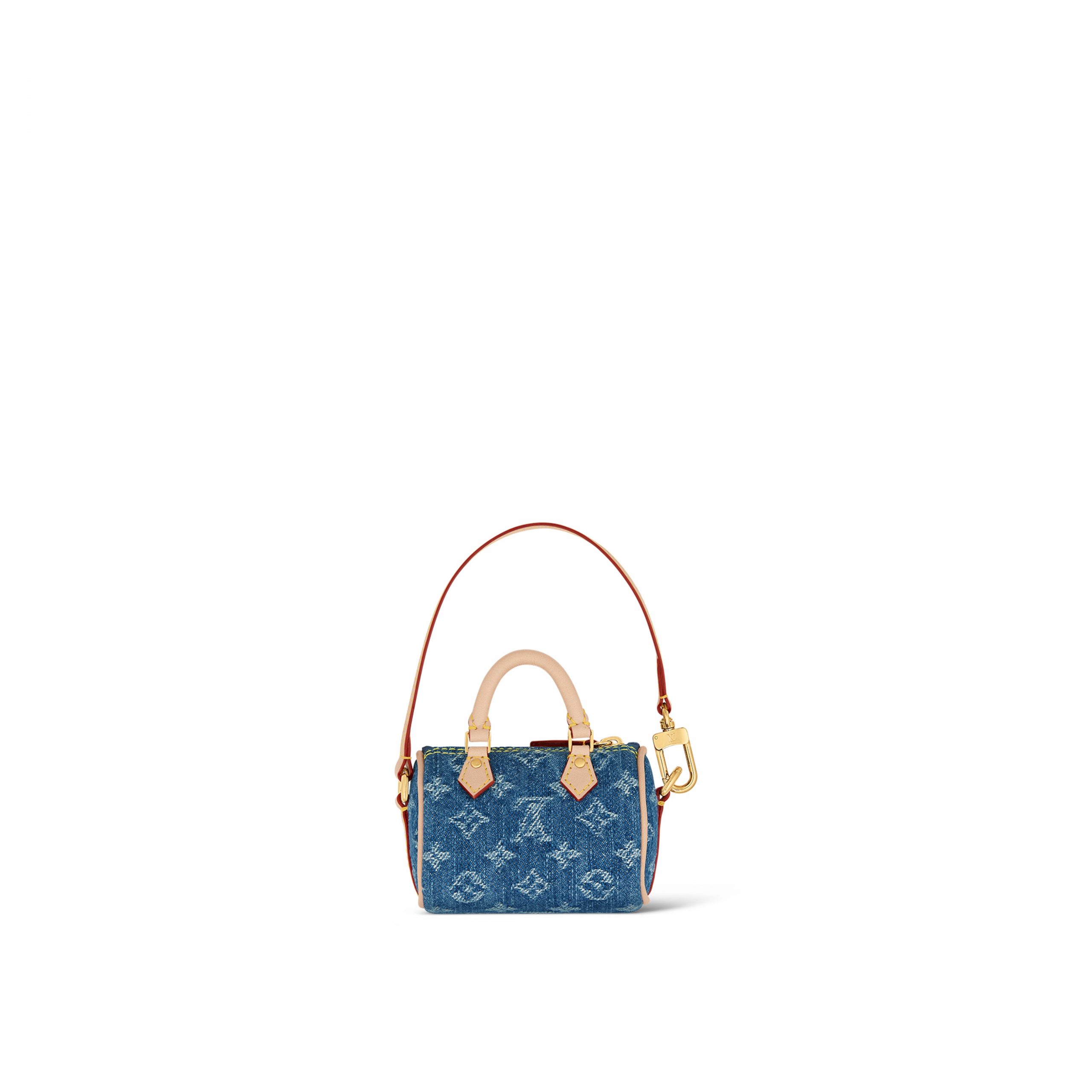 Louis Vuitton M01701 Micro Speedy Bag Charm Denim Blue