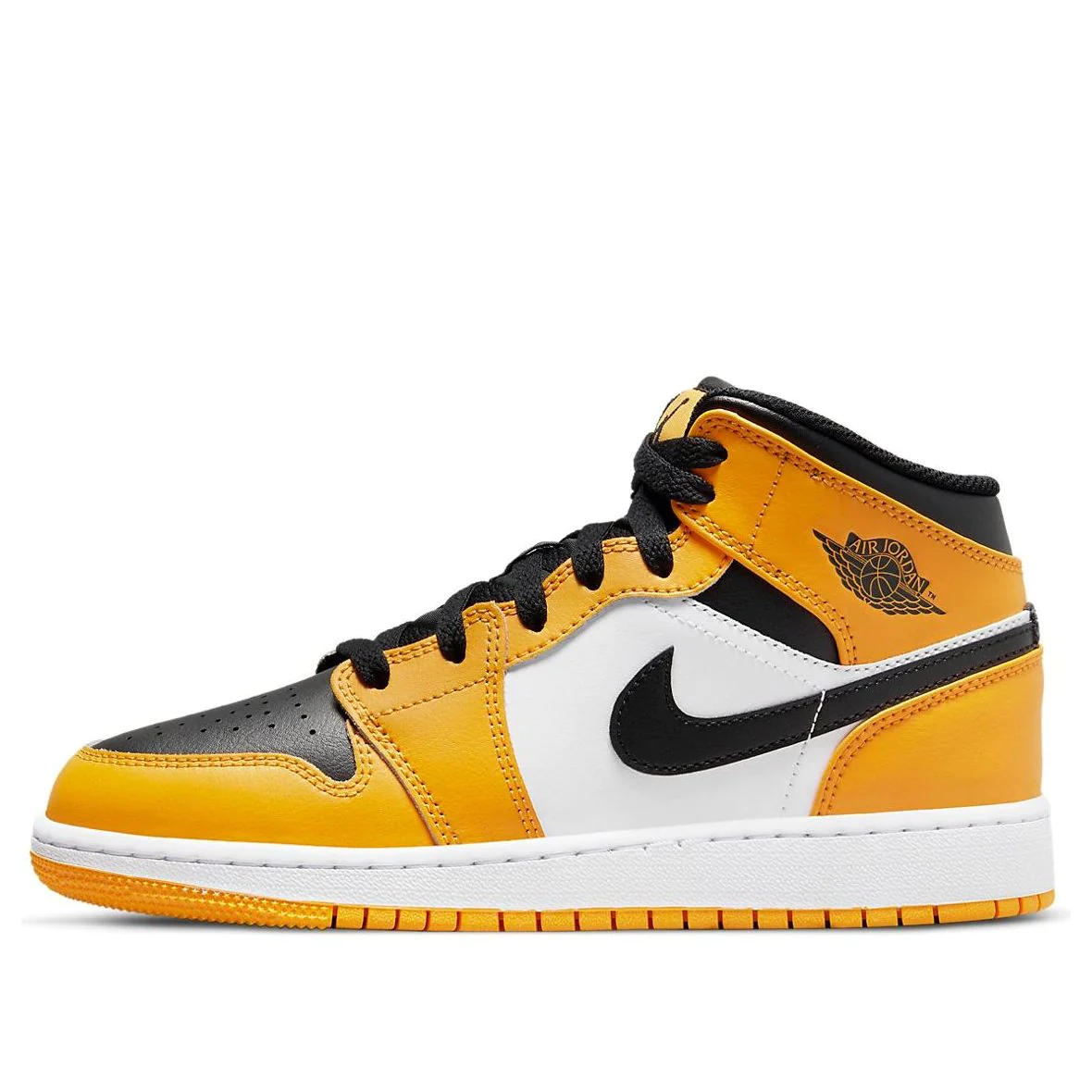 (GS) Air Jordan 1 Mid 'Reverse Yellow Toe' 554725-701