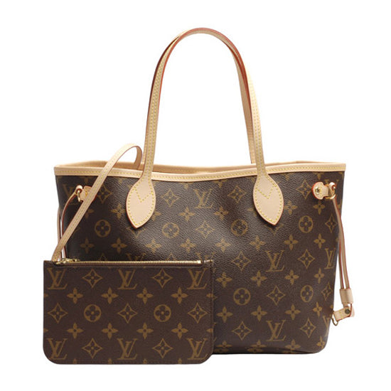 LV M41000 Neverfull PM Shoulder Bag Monogram Canvas
