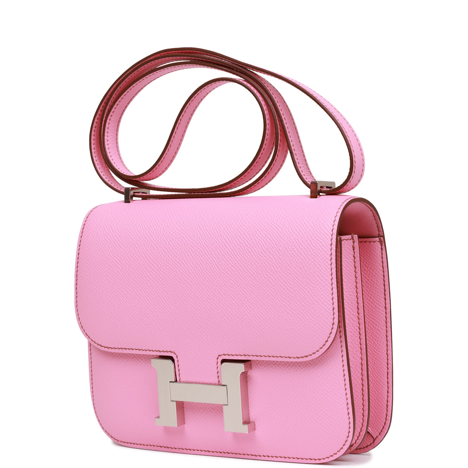 Hermès Constance 18 Bubblegum Epsom Palladium Hardware