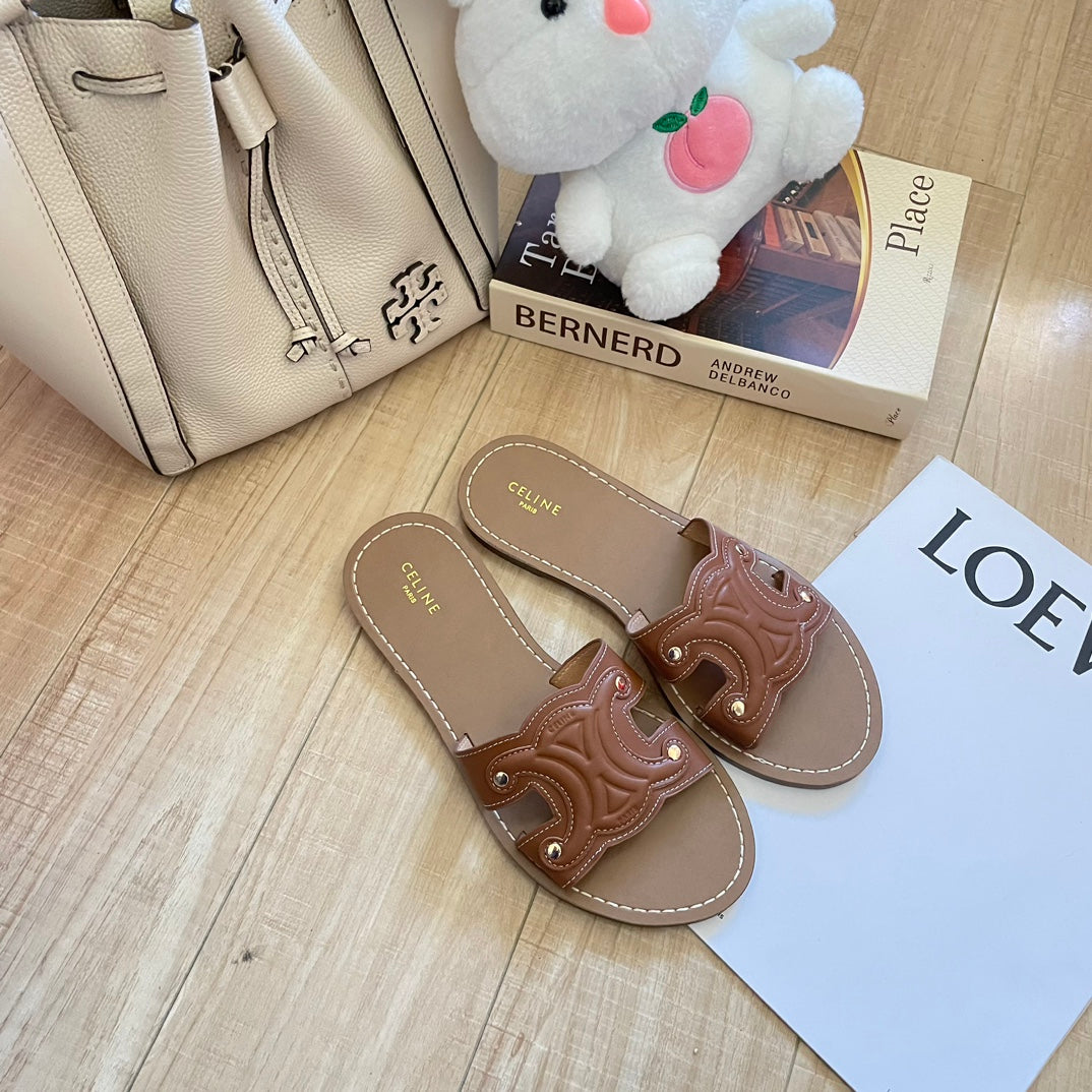 2023 summer denim flip-flops