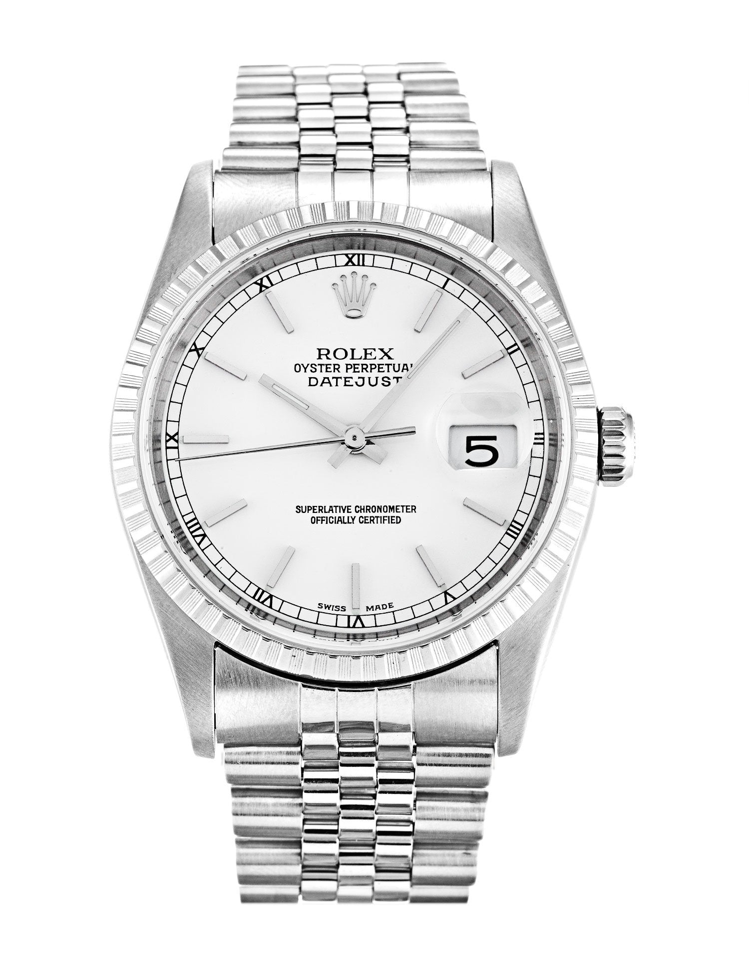 Rolex Datejust White Dial 16220