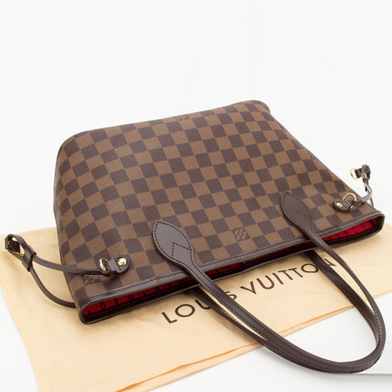 LV N51109 Neverfull PM Shoulder Bag Damier Ebene Canvas