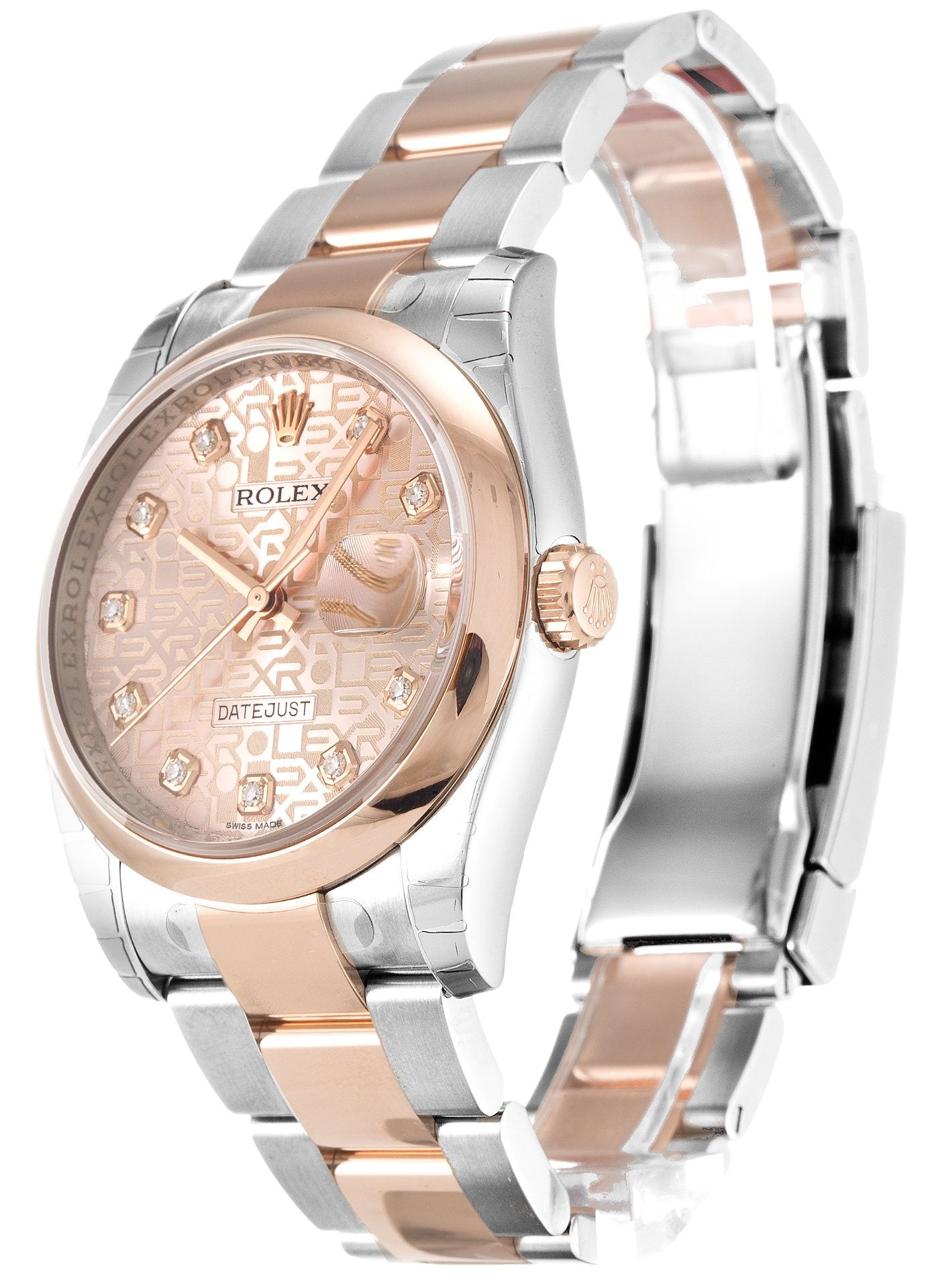 Rolex Datejust Rose Dial 116201