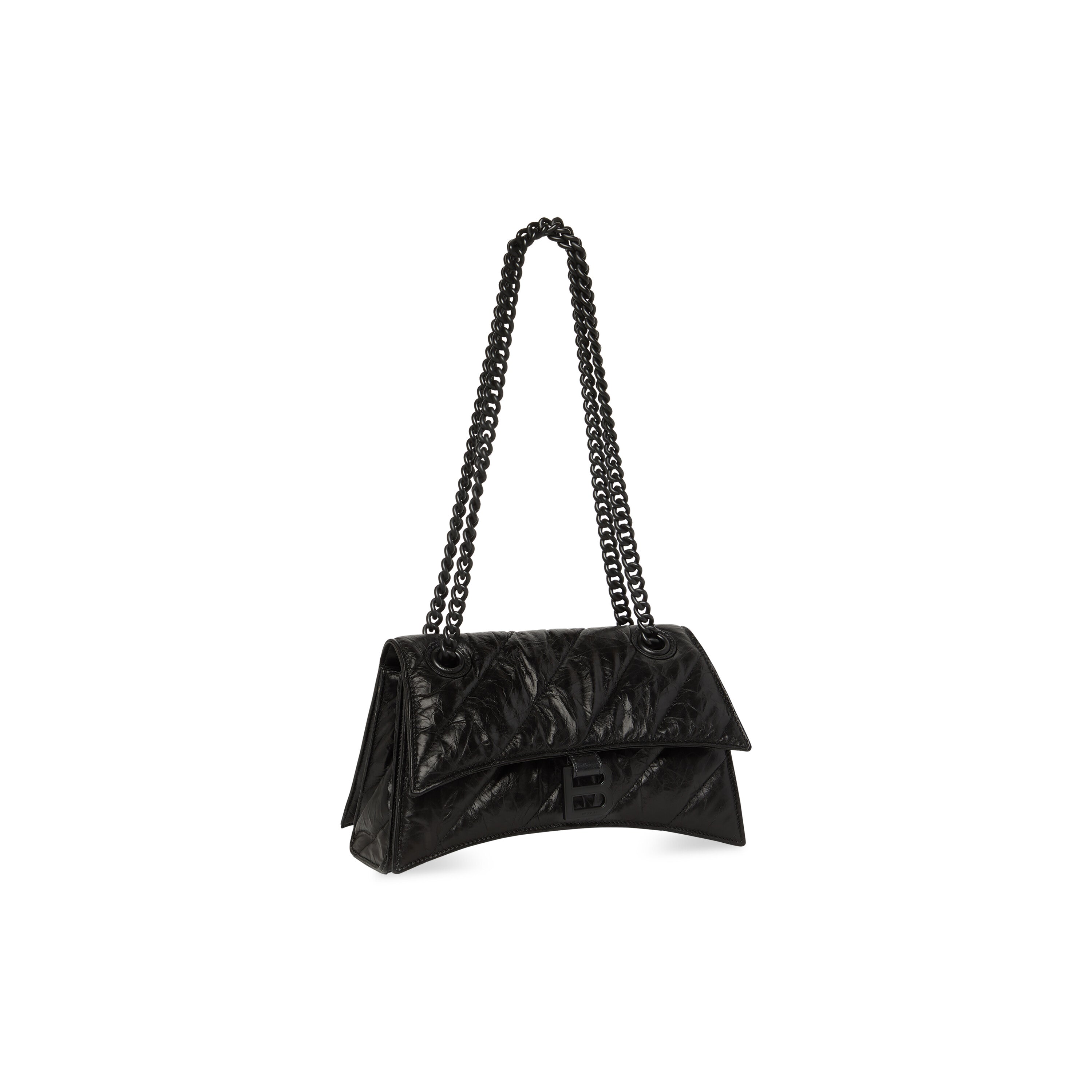 WOMEN'S CRUSH SMALL CHAIN BAG QUILTED IN BLACK