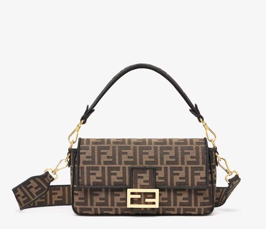 Fendi Baguette Jacquard FF fabric bag