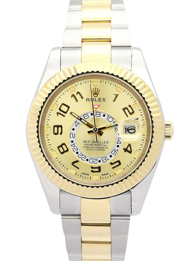Replica Rolex Sky-Dweller 42mm Gold Dial 326938