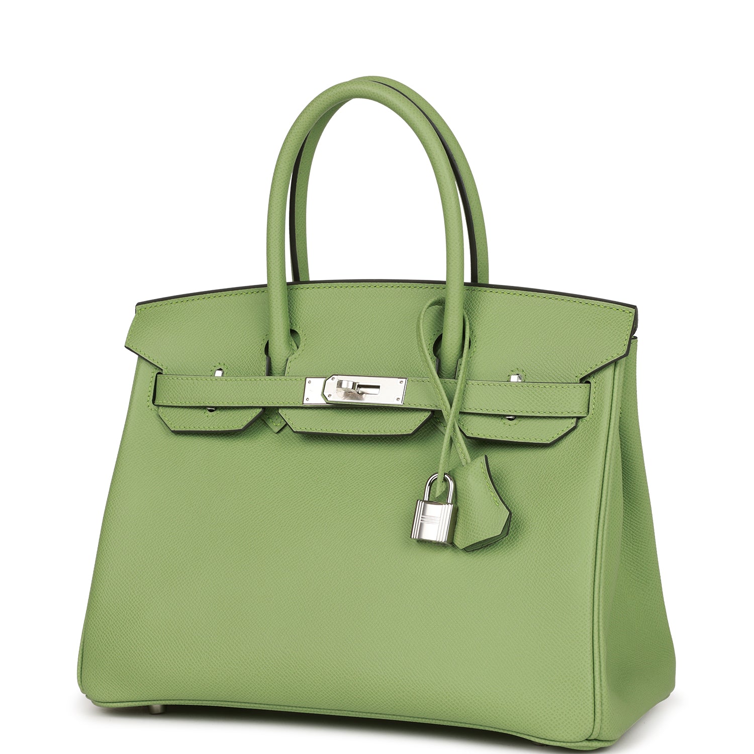 Hermès Birkin 30 Vert Criquet Epsom Palladium Hardware