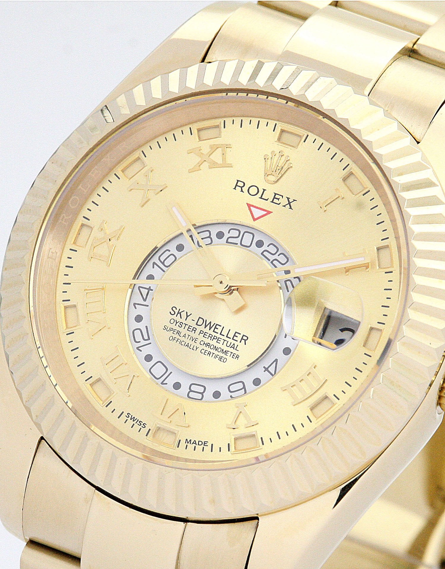 Replica Rolex Sky-Dweller 42mm Champagne Dial 326938
