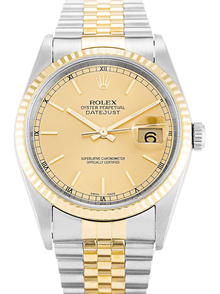 Replica Rolex Datejust 36mm Champagne Dial 16233-2