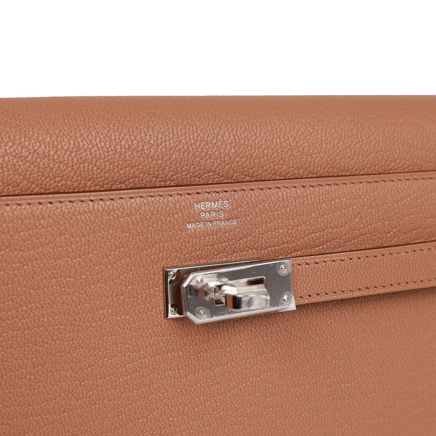Hermès Kelly Wallet To Go Quebracho Chevre Palladium Hardware