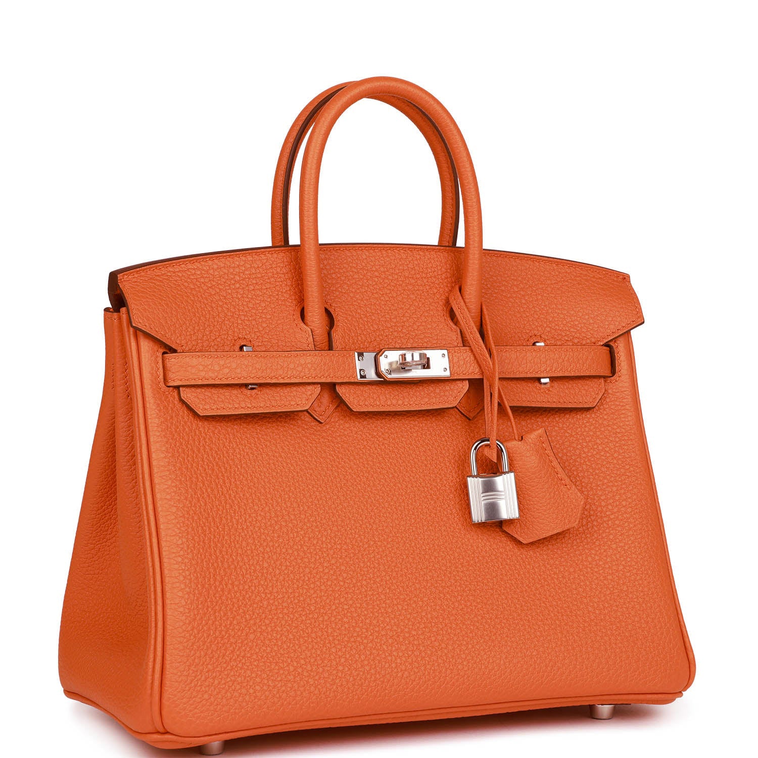 Hermès Birkin 25 Orange Togo Palladium Hardware