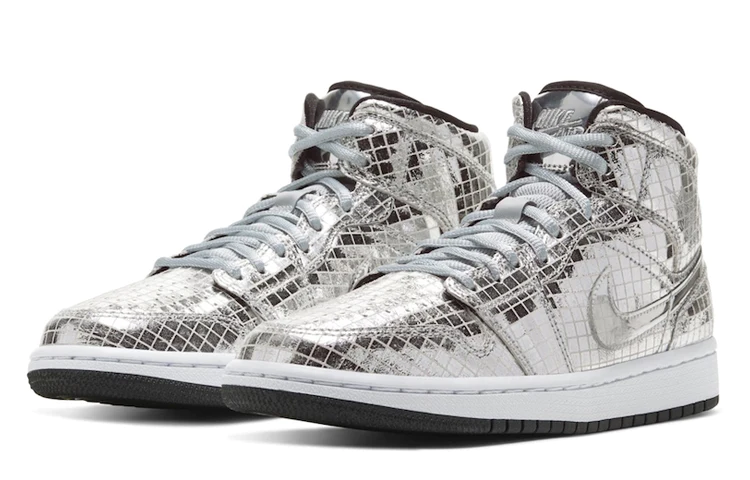 (WMNS) Air Jordan 1 Mid 'Disco Ball' CU9304-001