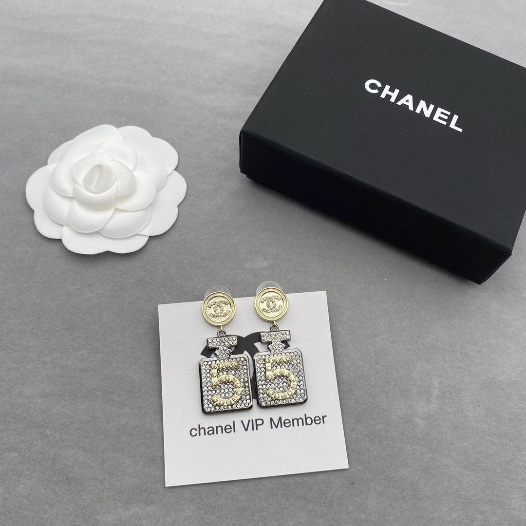 Vintage Light Golden Water Bottle Earrings