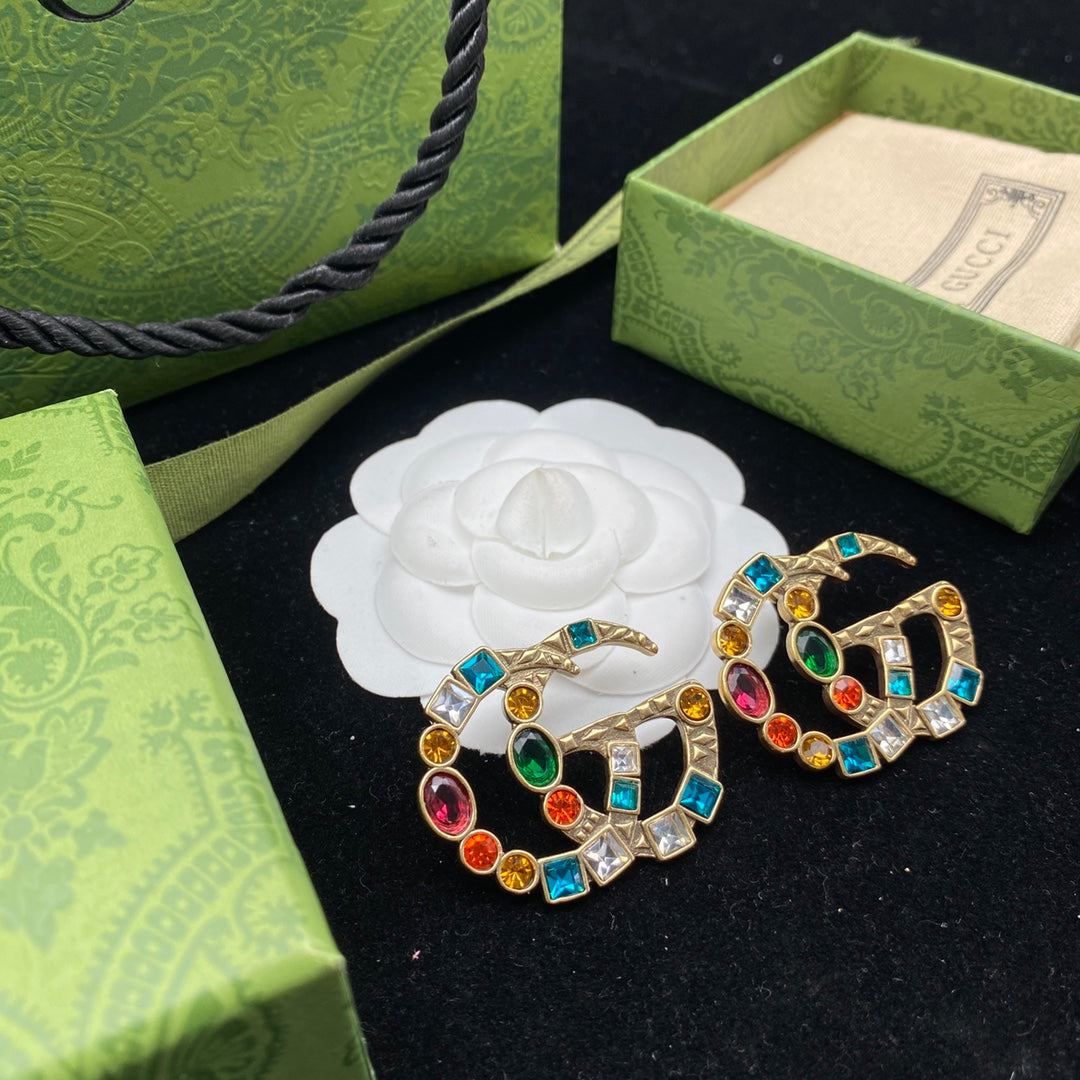 Vintage Collection - Vintage Collection - Colored Diamond Atmosphere Earrings