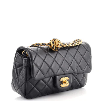 Chanel Pearl Crush Flap Bag Quilted Lambskin Mini