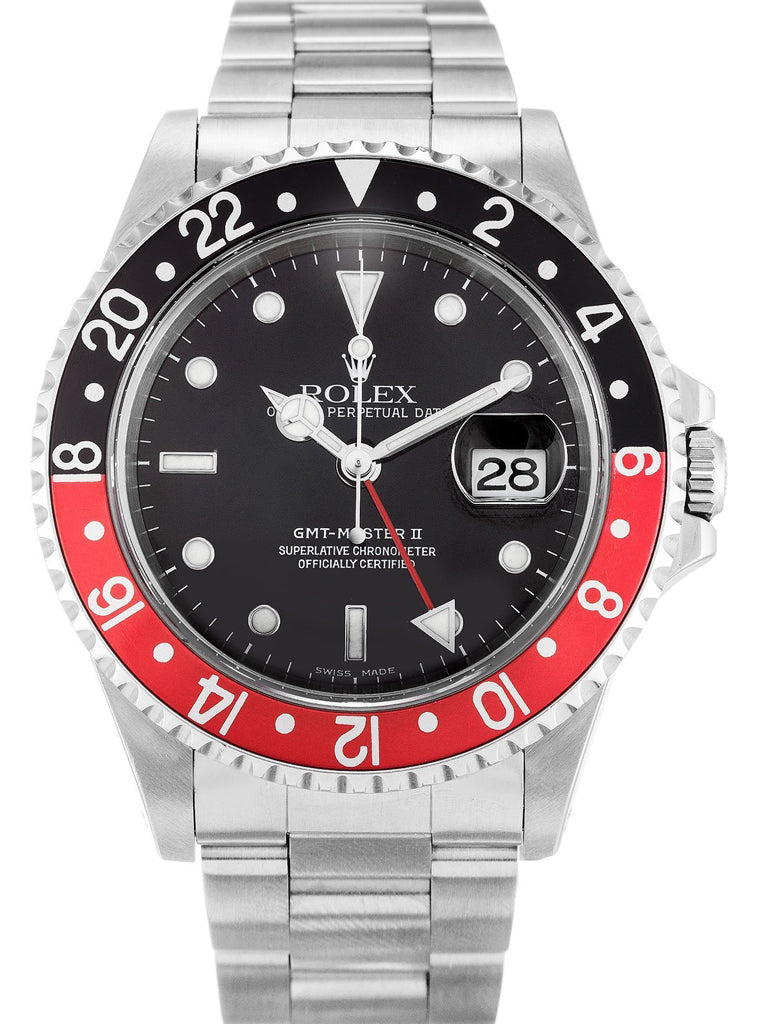 Replica Rolex GMT-Master II 40mm Black Dial 16710 Coke