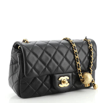 【Weekly Specials】Chanel Pearl Crush Flap Bag Quilted Lambskin Mini