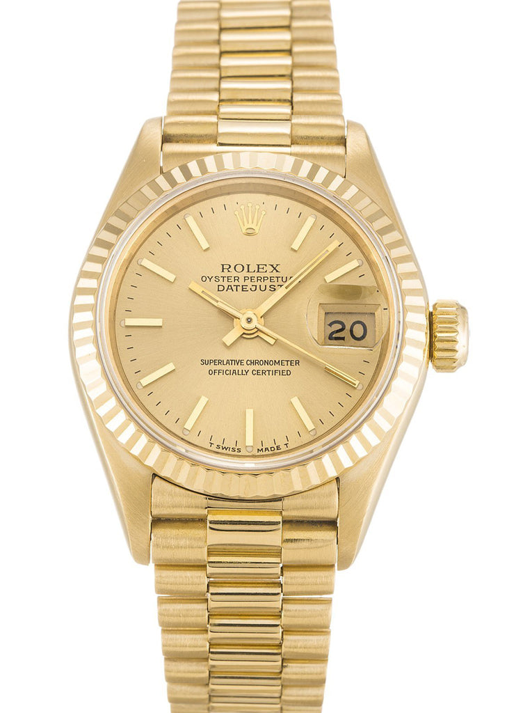 Replica Rolex Lady-Datejust 26mm Champagne Dial 69178