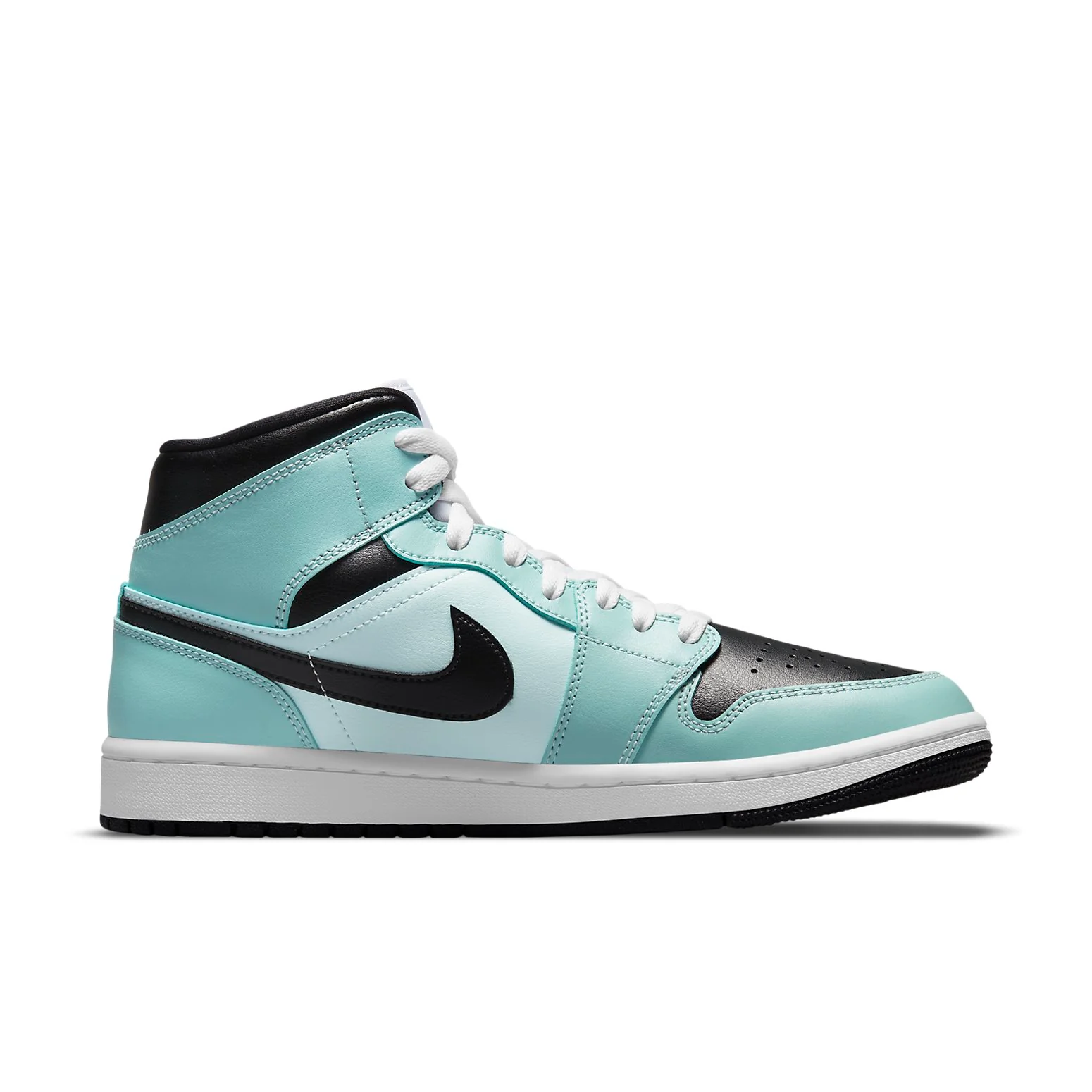 (WMNS) Air Jordan 1 Mid 'Aqua Black' BQ6472-300