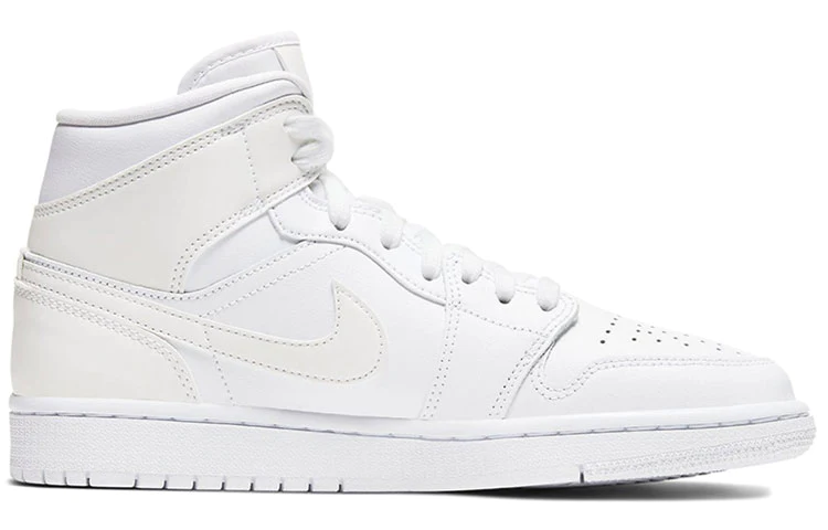 (WMNS) Air Jordan 1 Mid 'White Ivory' BQ6472-112