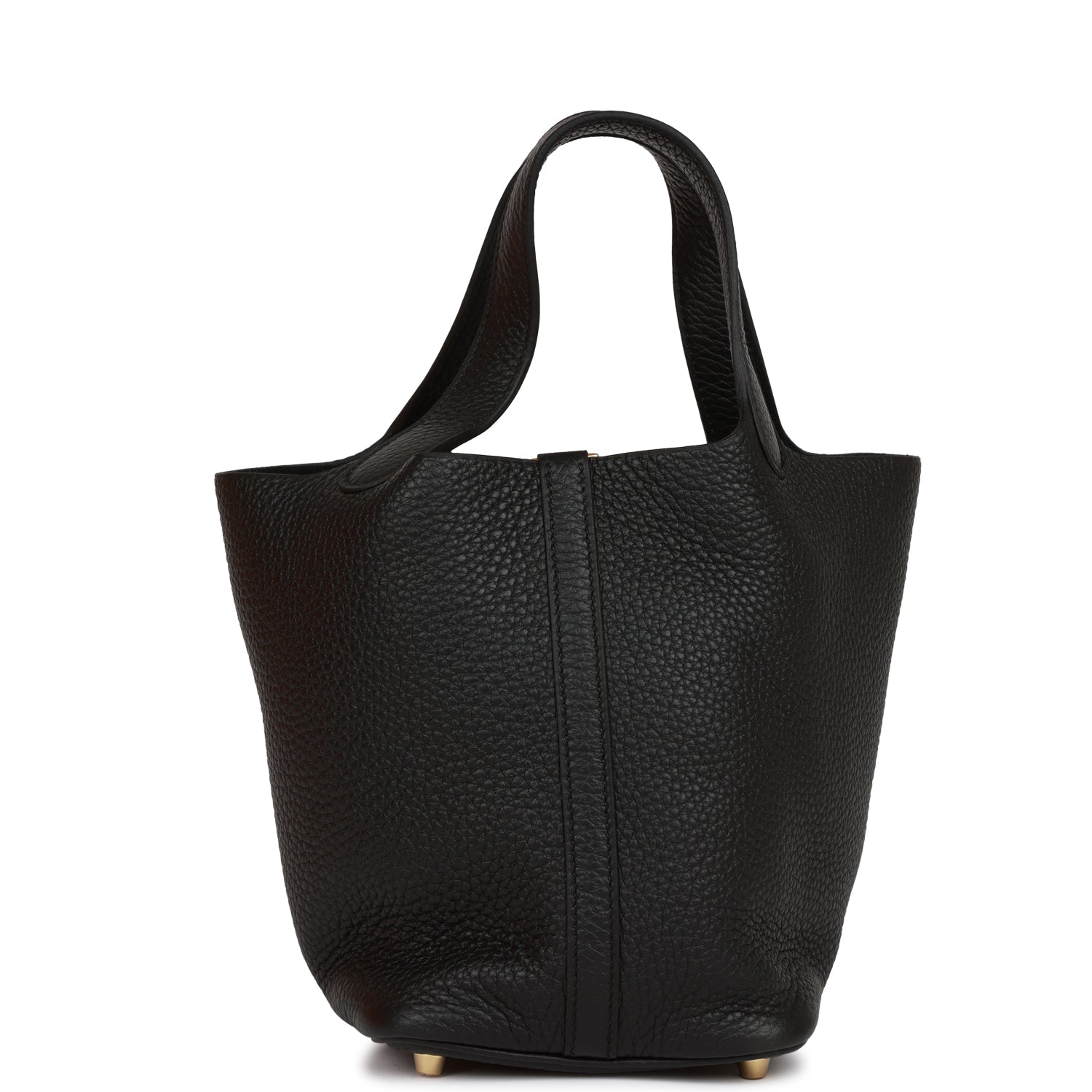 Hermès Picotin Lock 18 Black Clemence Gold Hardware