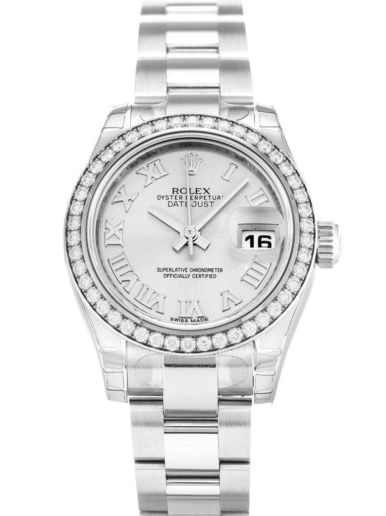 Replica Rolex Lady-Datejust 26mm Silver Dial 179384