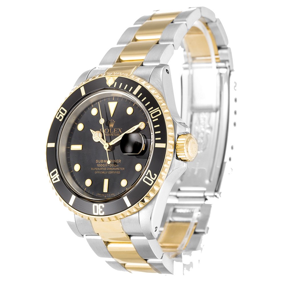 Replica Rolex Submariner 40mm Black Dial 16613