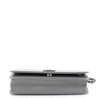 Chanel Boy Wallet on Chain Chevron Calfskin
