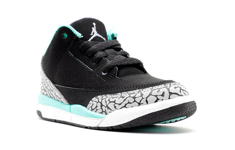 (GS) Air Jordan 3 Retro 'Black Purple Turquoise' 441141-045