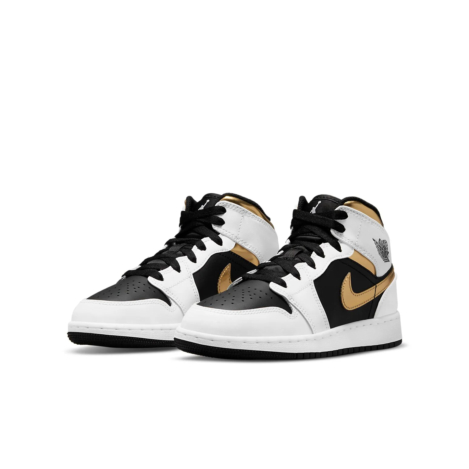 (GS) Air Jordan 1 Mid 'White Gold' 554725-190