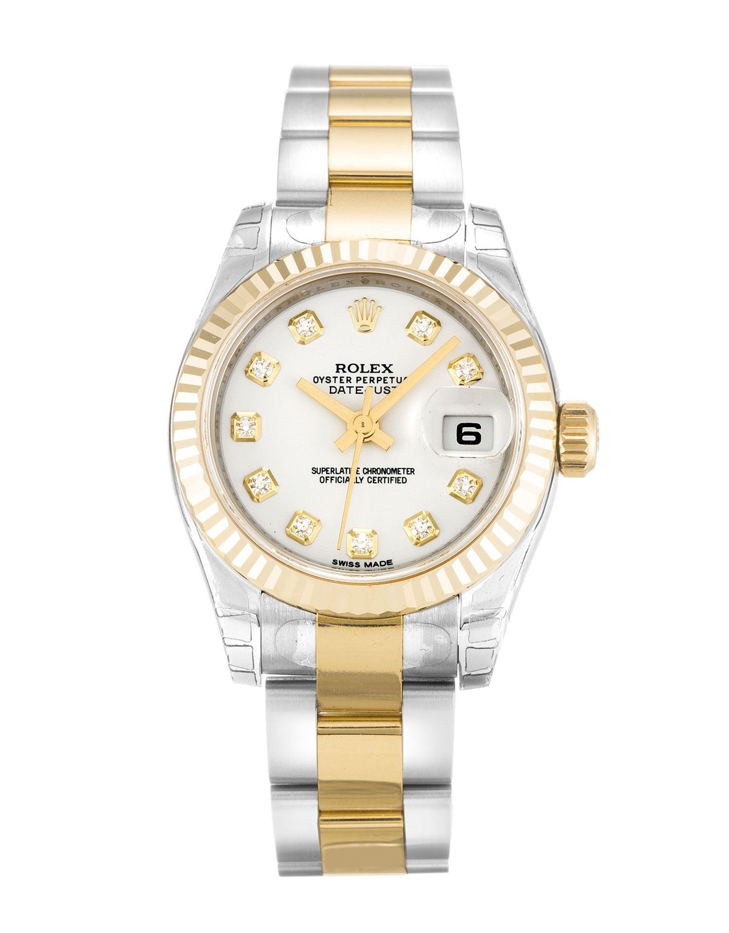 Rolex Datejust Lady White Diamond Dial 179173