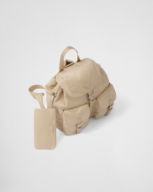 Prada Re-Nylon medium backpack - Desert Beige
