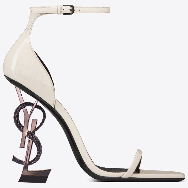 9 Color Snake Print High Heeled Sandals