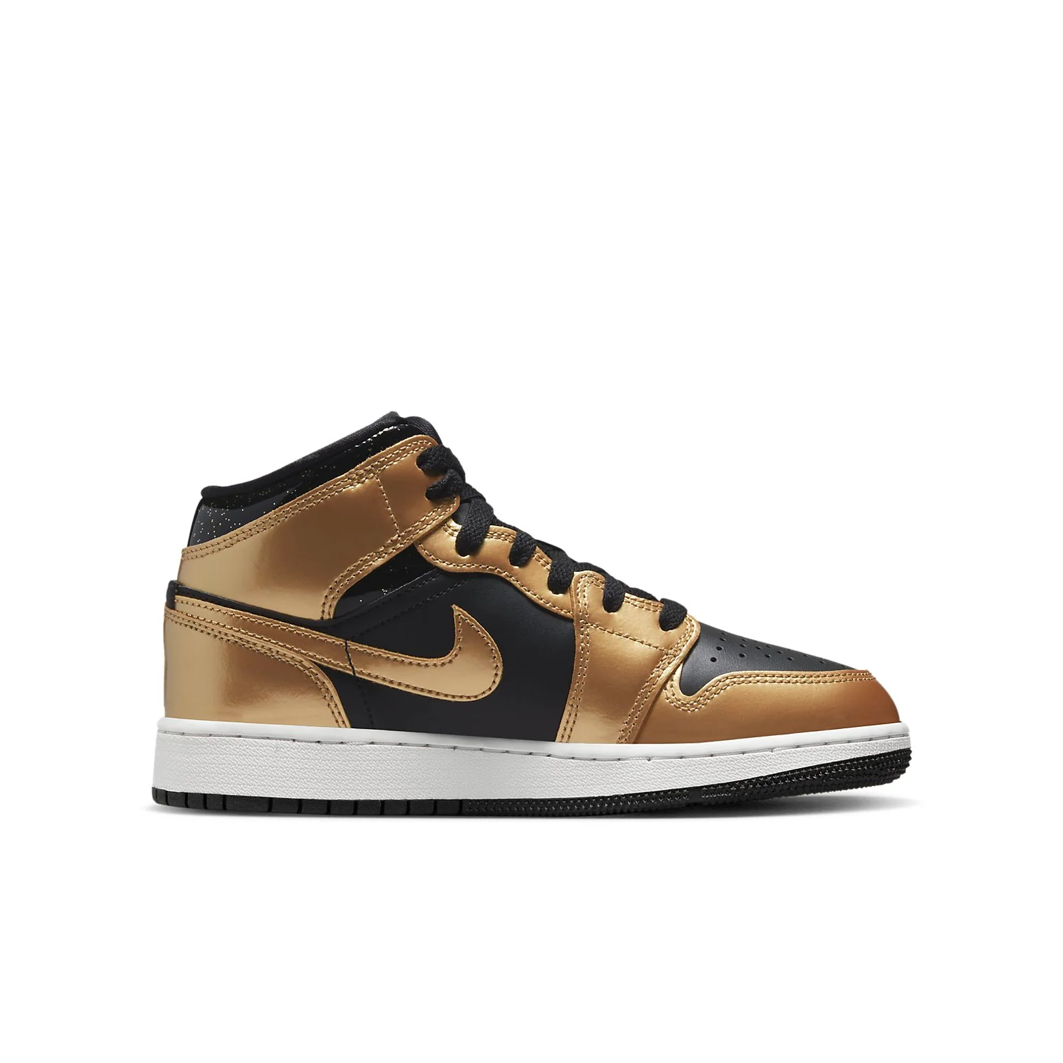 (GS) Air Jordan 1 Mid SE 'Metallic Gold Black' DR6967-071