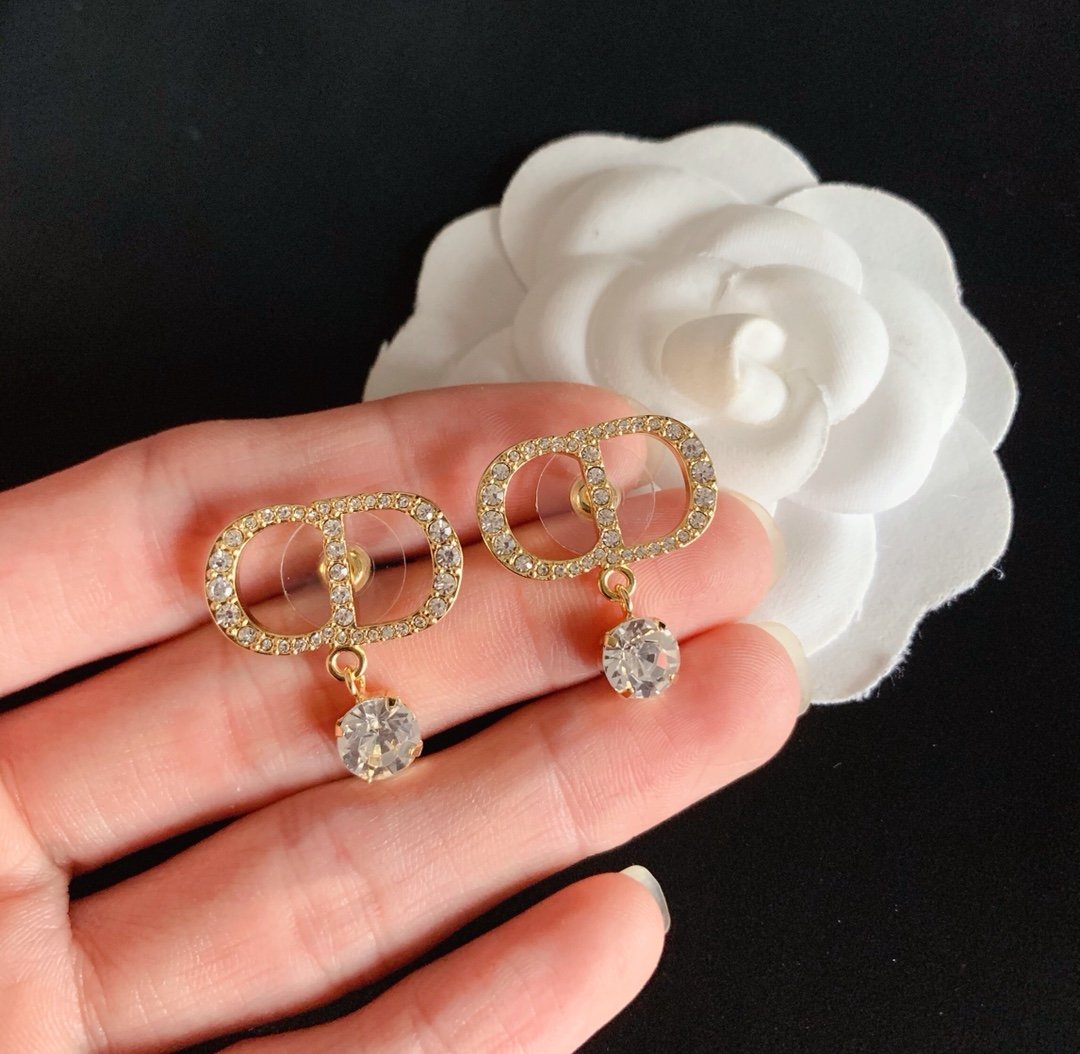 Fashion CD rhinestone earrings