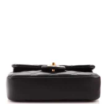 Chanel Heart Charms Flap Bag Quilted Lambskin Mini