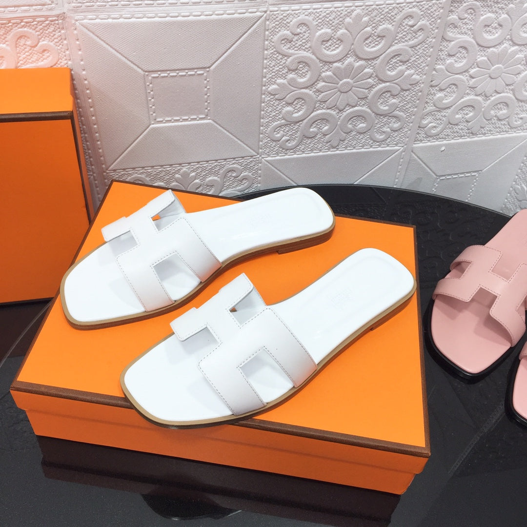 5 colors Classic handmade cowhide slippers