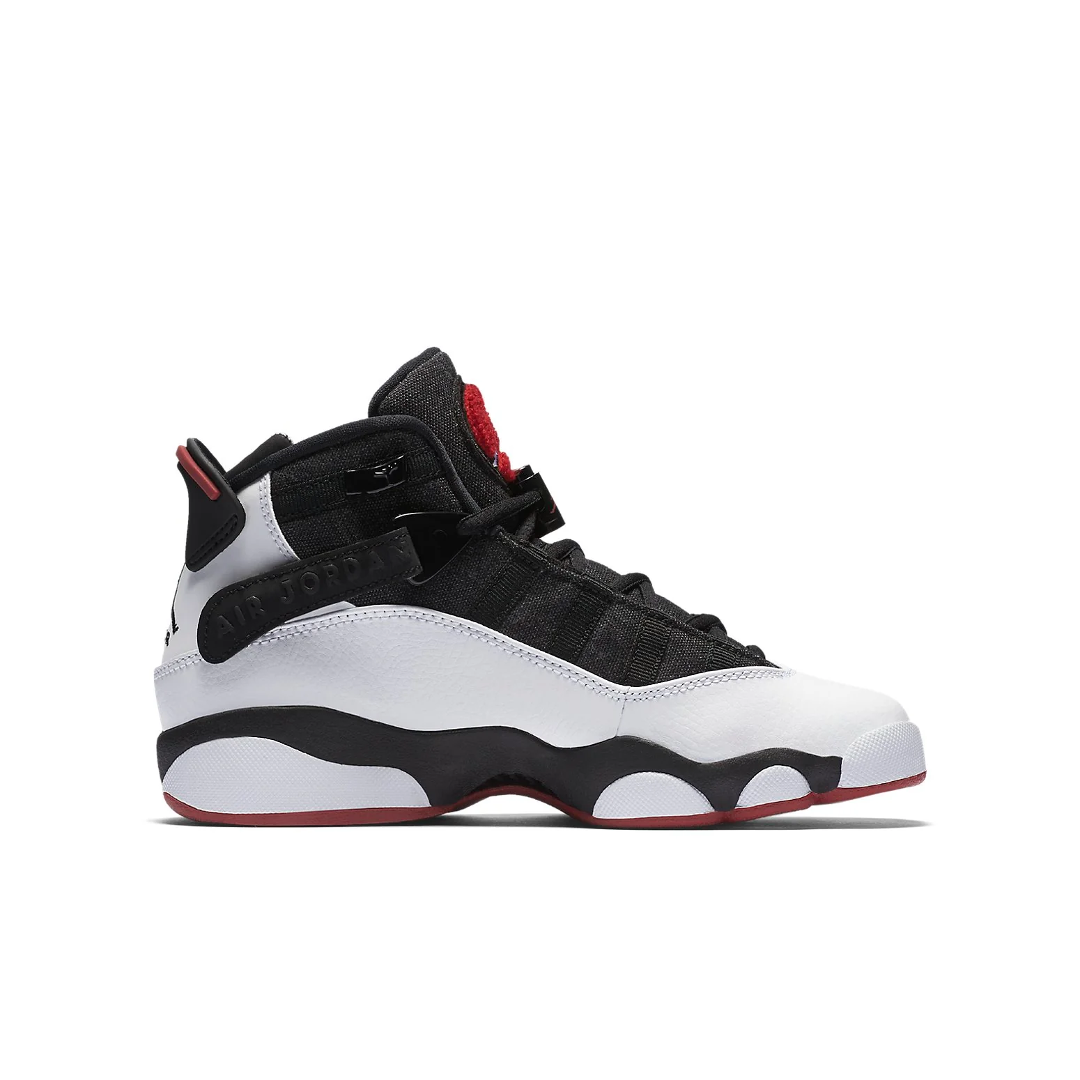 (GS) Air Jordan 6 Rings 'Black White Gym Red' 323419-012