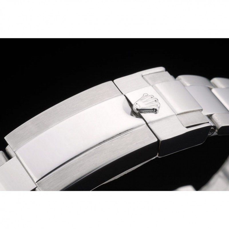 Rolex Daytona Cosmograph Rainbow Crystals Bezel Stainless Steep Strap Black Dial 80250 FREE SHIPPING