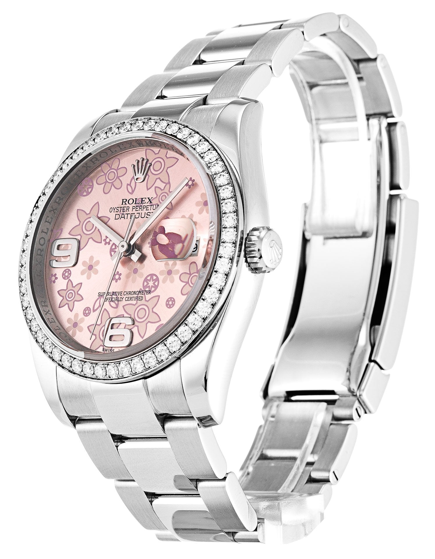 Replica Rolex Datejust 36mm Pink Floral Dial 116244